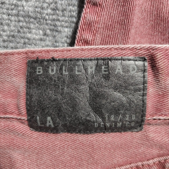 Bullhead Dillon Skinny Men's Jeans Denim Plum Red Size 32x30 - Picture 5 of 8